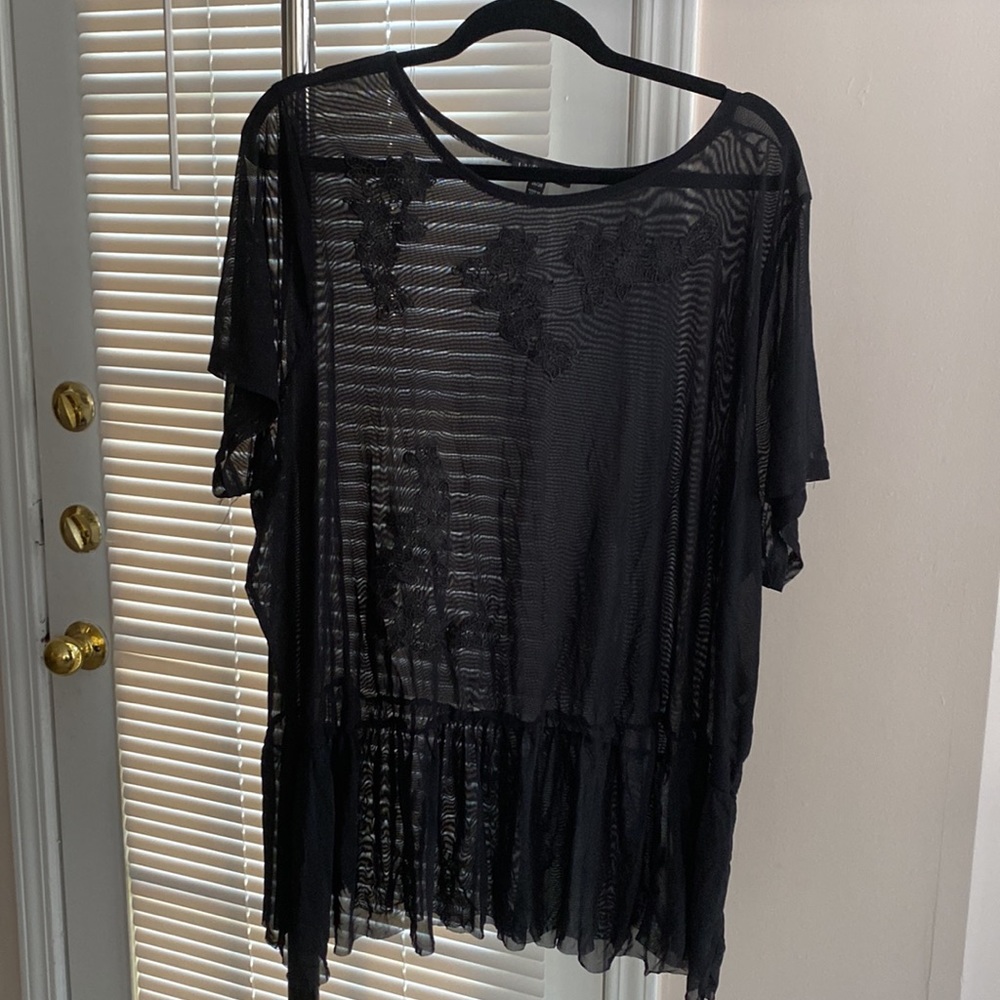 LANE BRYANT PEPLUM TOP